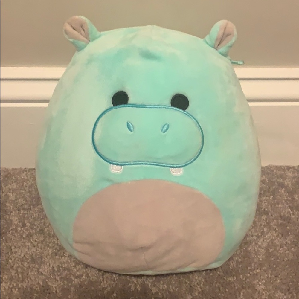 Hank the aqua hippo  8  in
